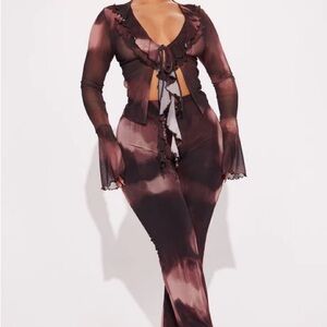 Chic Tie-Dye Two-Piece Set